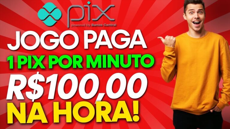 ⚡Novo JOGO que PAGA PIX POR MINUTO! SAQUE R$100,00 - JOGOS QUE PAGAM DINHEIRO DE VERDADE