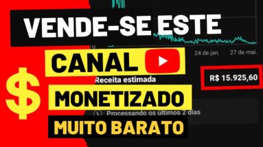 CANAL MONETIZADO A VENDA | COMO COMPRAR UM CANAL NO YOUTUBE MONETIZADO NO YOUTUBE