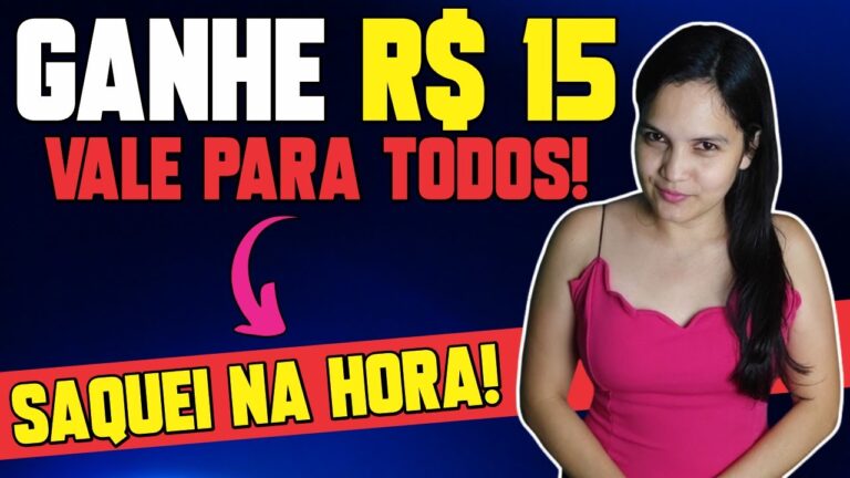 🔥CORRE! GANHE R$15 AGORA COM ESSA PROMOÇÃO