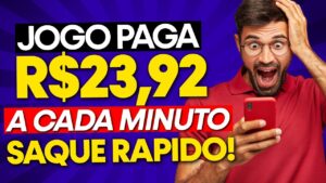 ✅NOVO Joguinho Pagando R$23,92 POR Minuto! CAI NA HORA! JOGOS QUE PAGAM DINHEIRO DE VERDADE