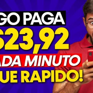 ✅NOVO Joguinho Pagando R$23,92 POR Minuto! CAI NA HORA! JOGOS QUE PAGAM DINHEIRO DE VERDADE