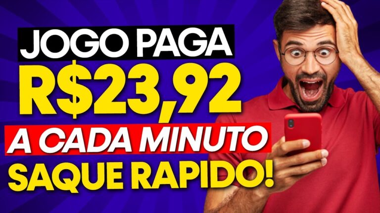 ✅NOVO Joguinho Pagando R$23,92 POR Minuto! CAI NA HORA! JOGOS QUE PAGAM DINHEIRO DE VERDADE