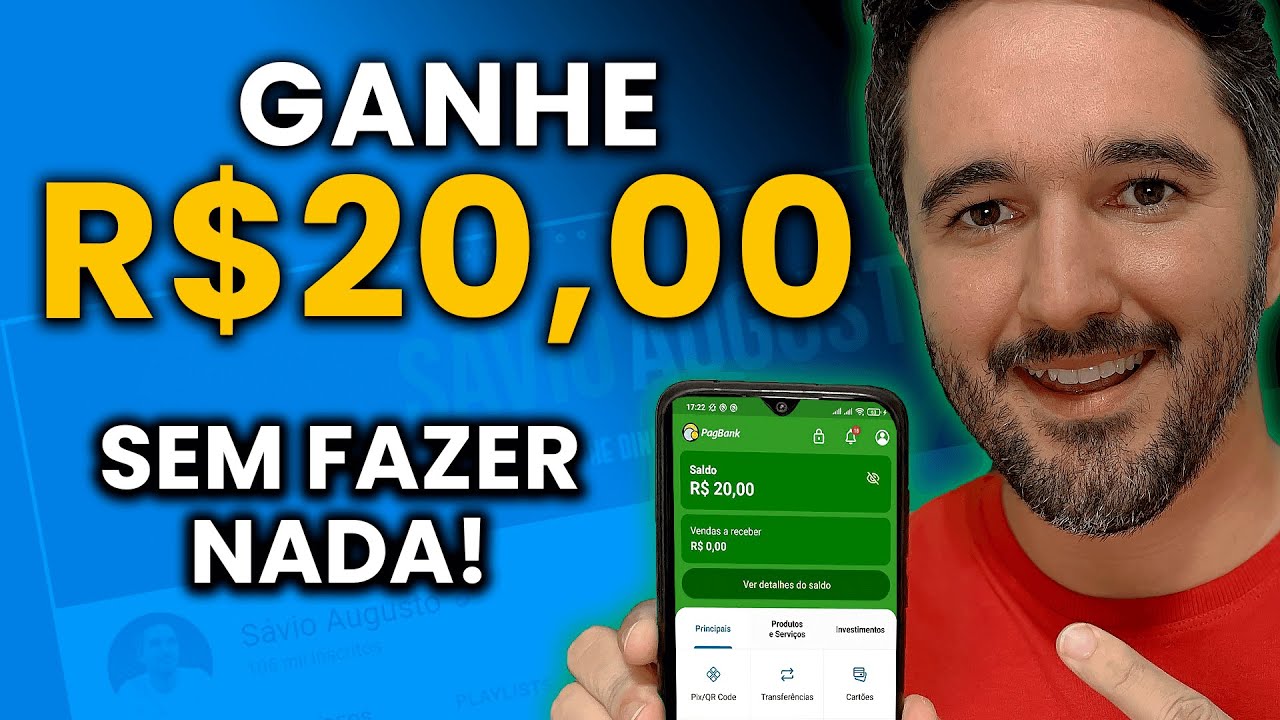 Ganhe R$20,00 Sem Fazer Nada - Como Ganhar Dinheiro Na Internet