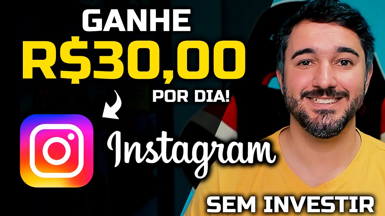 Ganhe R$30 Reais por dia SEGUINDO perfis no INSTAGRAM