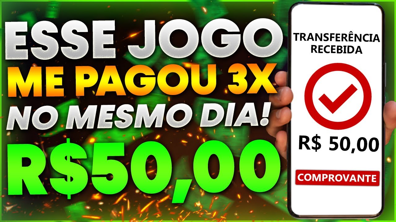 ✅[ prova de pagamento ] JOGOS QUE PAGAM DINHEIRO DE VERDADE VIA PIX | ESSE JOGO ME PAGOU 3X NO PIX