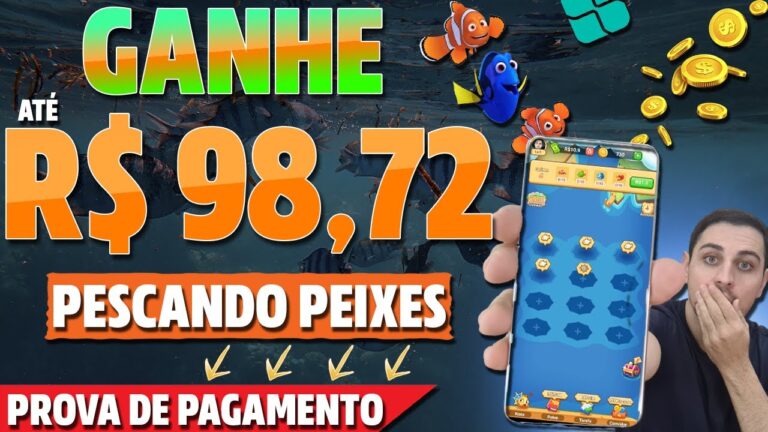 [MELHOR APP PAGANDO] PEGOU o PEIXE GANHOU DINHEIRO - APP de JOGO para GANHA DINHEIRO de VERDADE