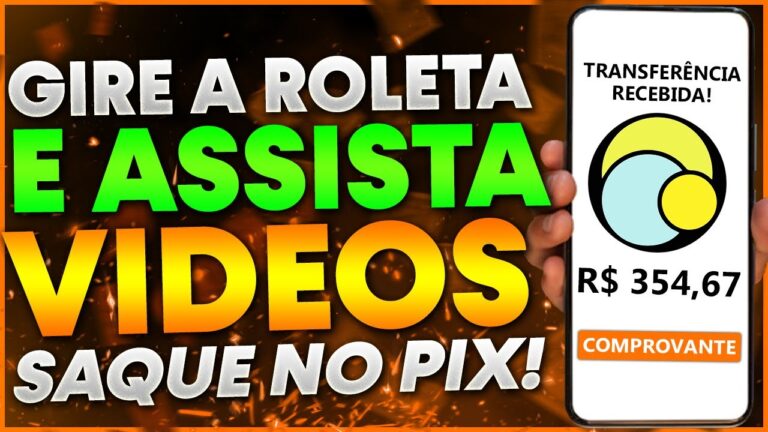 Jogo da ROLETA que PAGA PIX Diário Para GIRAR E ASSISTIR VIDEOS! JOGOS QUE GANHA DINHEIRO DE VERDADE