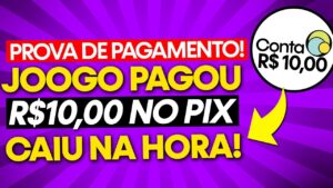 ✅Saquei R$10,00 DE GRAÇA Nesse JOGUINHO! JOGOS QUE PAGAM DINHEIRO DE VERDADE