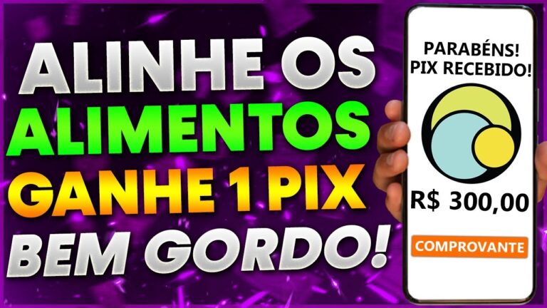 Jogo PAGA na HORA via Pix PARA ALINHAR ALIMENTOS - Jogos que GANHAM Dinheiro de Verdade