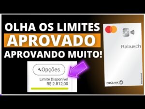 URGENTE! APROVANDO MUITO NOVO CARTÃO DE CRÉDITO RABUSCH, OLHA OS LIMITES LIBERADOS.