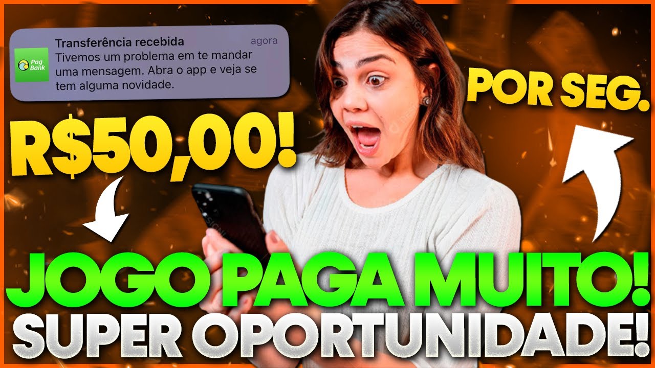 💣BOMBA! GRANDE OPORTUNIDADE! NOVO JOGO PAGANDO NO PIX! JOGOS QUE GANHA DINHEIRO DE VERDADE!