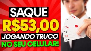 Novo JOGO DE TRUCO Está PAGANDO R$53,00 Para JOGAR - JOGOS QUE PAGAM DINHEIRO DE VERDADE