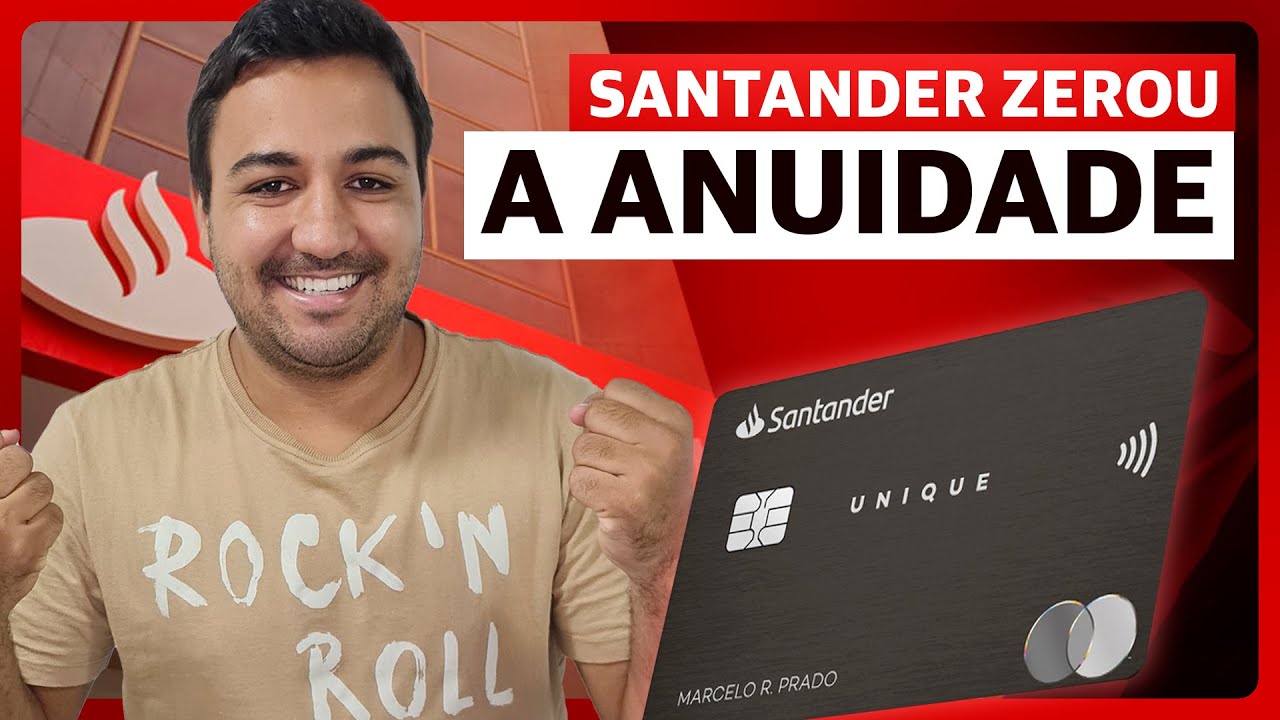 PROMOÇÃO SANTANDER! BANCO ZEROU ANUIDADE DO MASTERCARD BLACK UNIQUE POR 12 MESES.