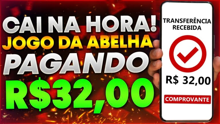 ✅Ganhe R$32,00 INSTANTANEAMENTE no JOGO DA ABELHINHA | JOGOS QUE PAGAM DINHEIRO DE VERDADE