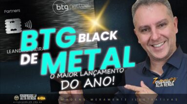 💳LANÇAMENTO DO NOVO CARTÃO BTG MASTERCARD BLACK DE METAL! ANALOGIA DE UM CARTÃO MEGA EXCLUSIVO.