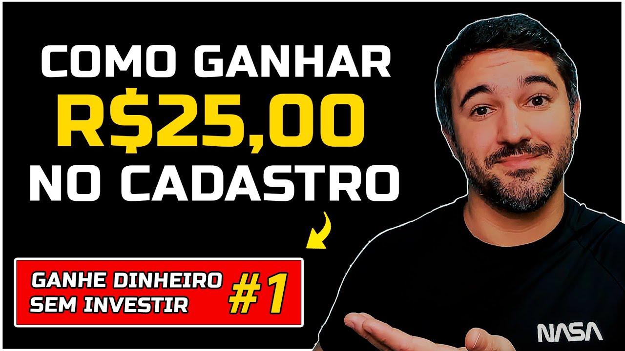 R$25,00 NO CADASTRO | COMO GANHAR DINHEIRO NA INTERNET SEM INVESTIR #1