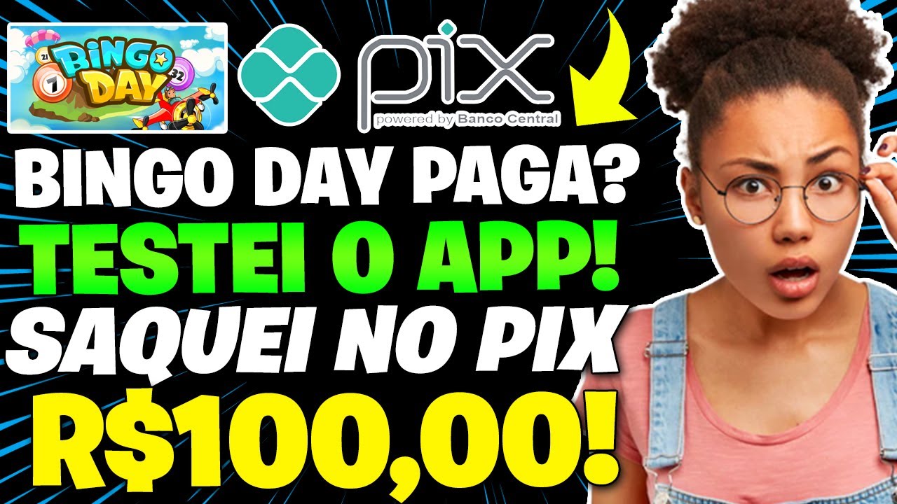 Falei a VERDADE Sobre o Bingo day! SAQUEI R$100,00 no PIX no Bingo day! Bingo day PAGA ou é LATADA?