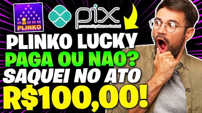 Plinko Lucky Paga Mesmo? SAQUEI R$100 CONTO no Plinko Lucky! Plinko Lucky Paga? Plinko Lucky