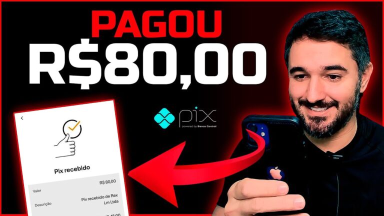 R$80,00 REAIS VIA PIX - PAGOU EM 5 MINUTOS