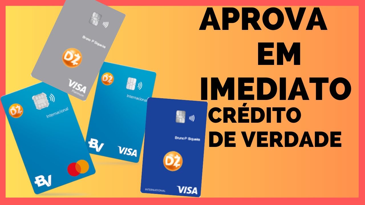 CARTÃO DE CRÉDITO DE VERDADE E A APROVAÇÃO É IMEDIATO TANTO VISA E MASTERCARD BANCO DO BRASIL E BV