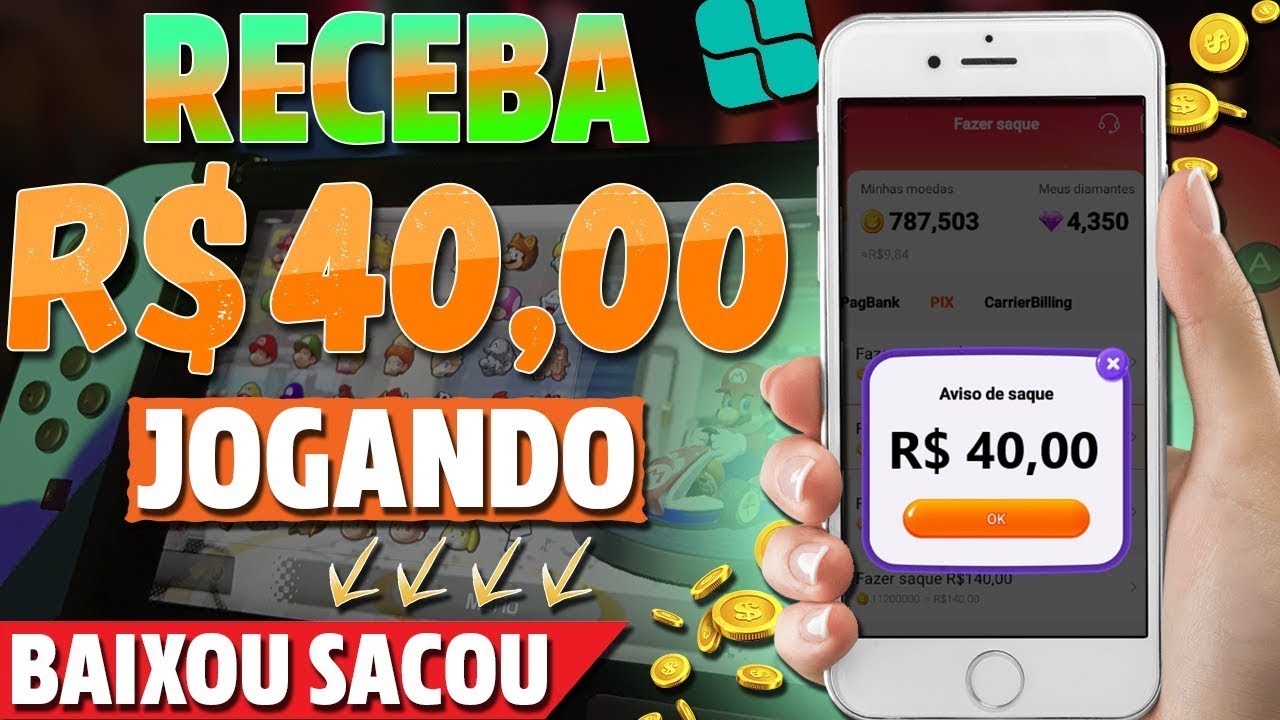 APP PAGANDO R$ 40 PARA JOGAR – App para Ganhar Dinheiro Jogando em 2023(Renda Extra Online)