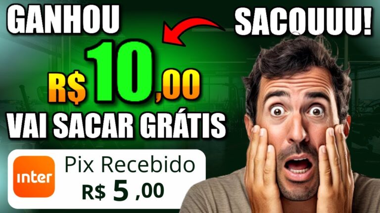 CADASTRE e GANHE! R$5 JÁ Pode SACAR na HORA (APP PAGANDO VIA PIX) App Para GANHAR DINHEIRO