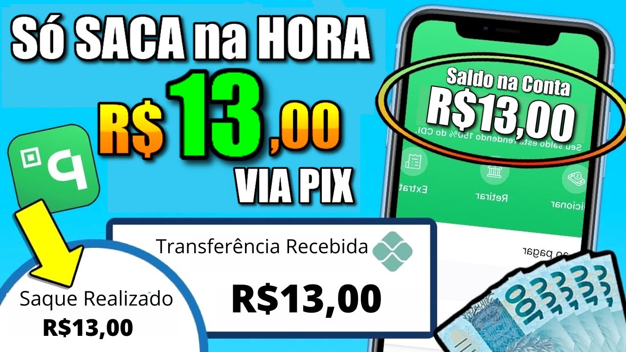 [Ganhe R$13 JÁ Pode SACAR] APP Com SAQUE no CADASTRO (APP PAGANDO VIA PIX) APP PAGANDO POR CADASTRO