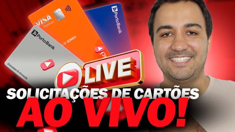 💳 CARTÕES, LIMITES, SCORE E BANCO. LIVE RESPONDENDO COMENTÁRIOS.