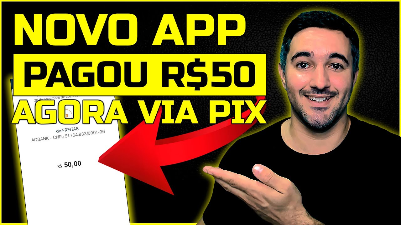 URGENTE!!! NOVO APP - GANHE R$50 AGORA VIA PIX