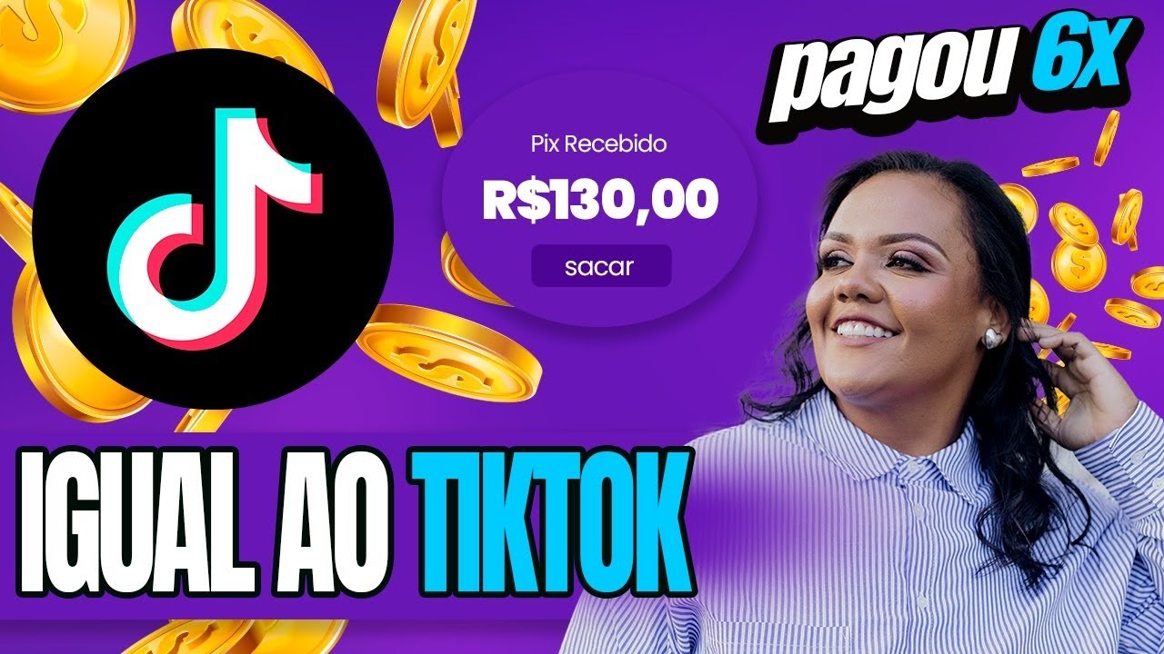 LANÇOU NOVO TIKTOK! GANHAR DINHEIRO ONLINE ASSISTINDO VÍDEOS DE GRAÇA