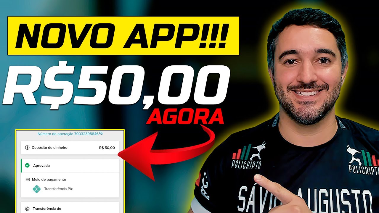 NOVO APP! GANHE R$50 REAIS AGORA VIA PIX