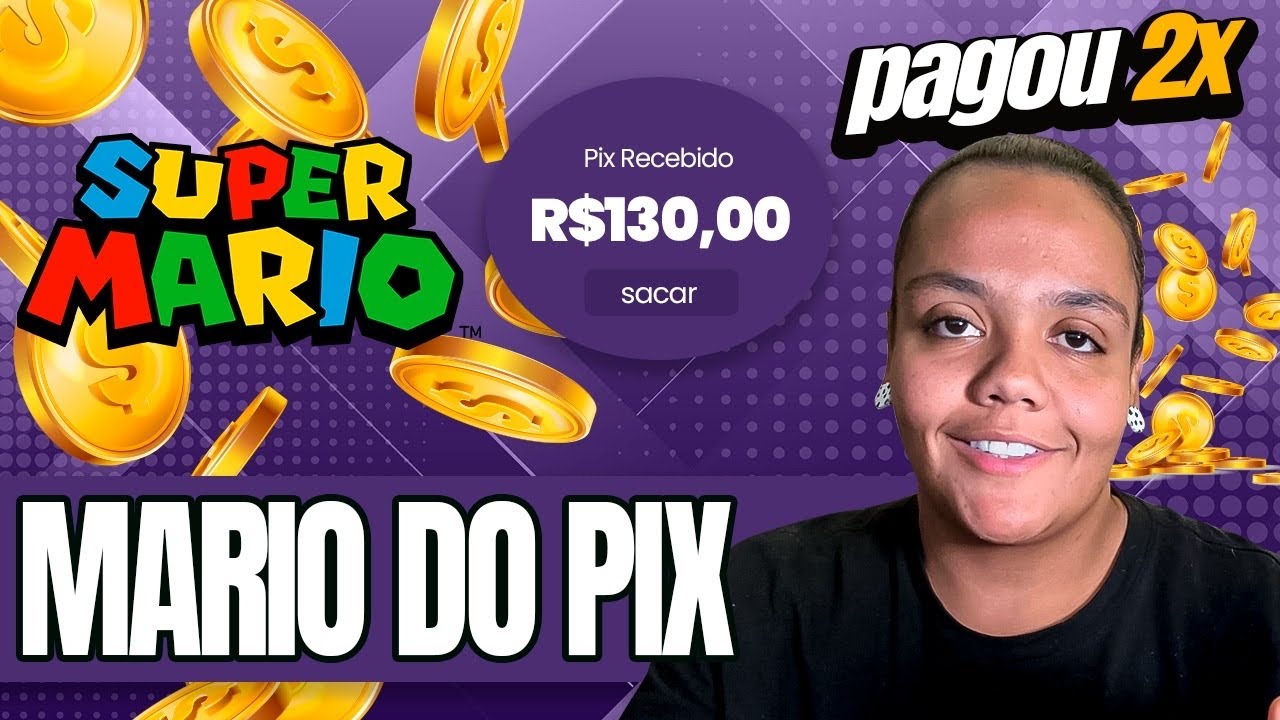 SUPER MARIO DO PIX! APLICATIVO PARA GANHAR DINHEIRO JOGANDO