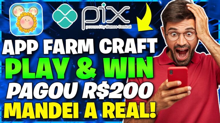App Farm Craft: Play & Win Paga Mesmo? SAQUEI R$200,00 no App Farm Craft: Play & Win! FUI PAGO?
