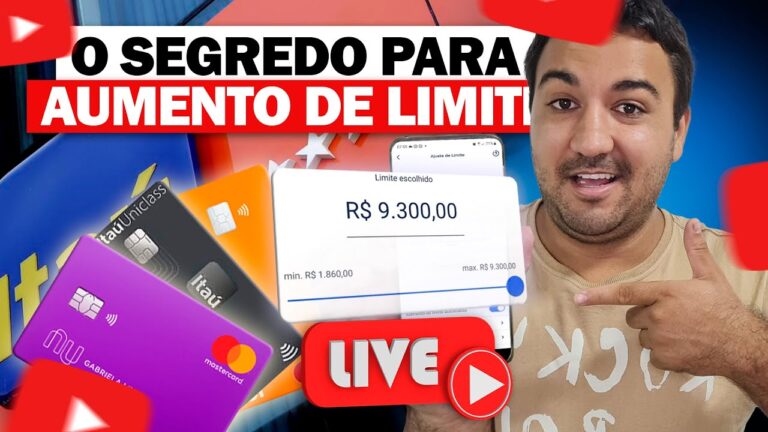 💳LIVE! TÉCNICAS PARA APAROVAR MUITOS LIMITES EM QUALQUER BANCO.