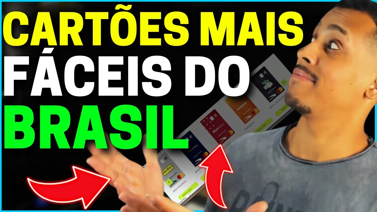 💳😱IMPOSSÍVEL SER NEGADO Nesses Cartoes DE CRÉDITO Mais Fácil Do Brasil.