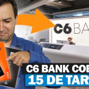 C6 BANK COBROU 15 REAIS DE TARIFA, TÔ CAINDO FORA! BB APROVANDO O BLACK FÁCIL.