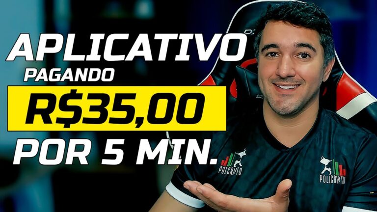 APLICATIVO PAGANDO R$35,00 REAIS POR MINUTO - SAQUE VIA PIX