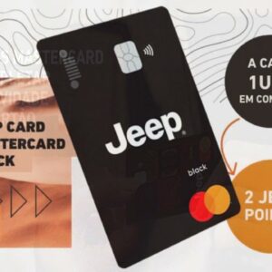 Jeep Card Mastercard Black,oferece cashback, sala vip grátis e muito mais,confira
