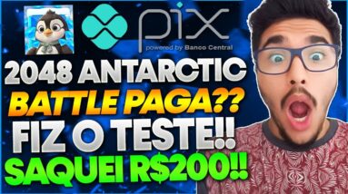 2048 Antarctic Battle Paga Certo? FIZ o TESTE! SAQUEI R$200,00? A Real do 2048 Antarctic Battle