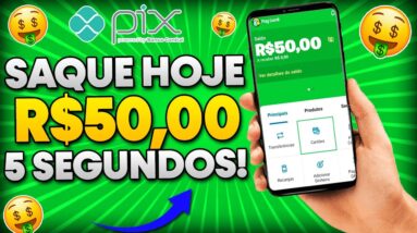 💯(SAQUE HOJE!!) Novo Aplicativo PAGANDO R$50,00 no PIX em QUESTÃO de SEGUNDOS!