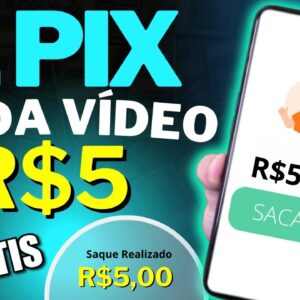 ✅Assista Vídeos de 10 Segundos e SAQUE $5,00 NA HORA 💸App Para GANHAR DINHEIRO Via Pix 2024