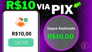 ✅Como Ganhar 10 Reais agora no pix 👉SEM DEPOSITO – APP Para GANHAR DINHEIRO via Pix EM 2024