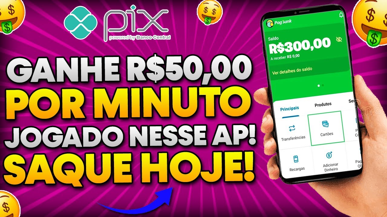 Novo Joguinho Lançamento 2024 que Paga R$50,00 no Pix por Minuto!Jogos que Pagam Dinheiro de Verdade