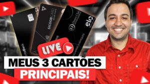 💳LIVE! MOSTREI MEUS  3 MELHORES CARTÕES QUE TENHO