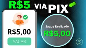 ✅Como Ganhar 5 Reais Agora no Pix 👉SEM DEPOSITO – APP Para GANHAR DINHEIRO via Pix HOJE 2024