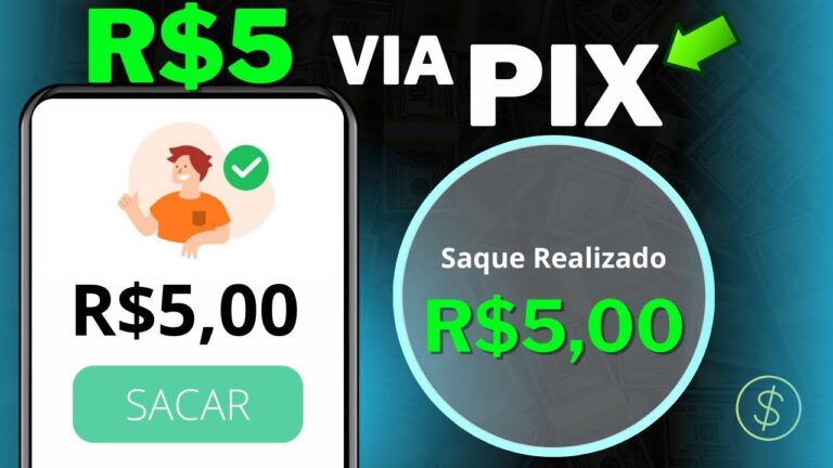 ✅Como Ganhar 5 Reais Agora no Pix 👉SEM DEPOSITO - APP Para GANHAR DINHEIRO via Pix HOJE 2024