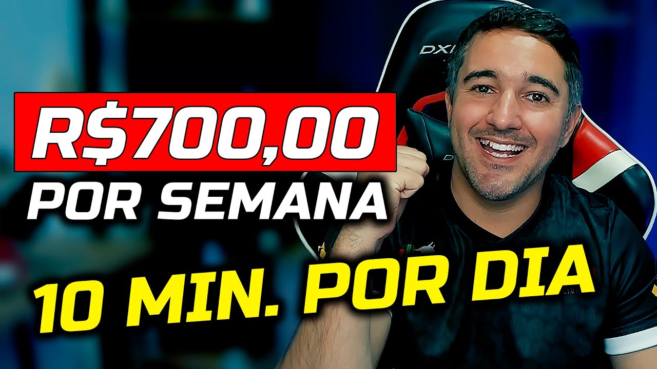 R$100 POR DIA | R$700 REAIS POR SEMANA - APENAS 10 MINUTOS POR DIA