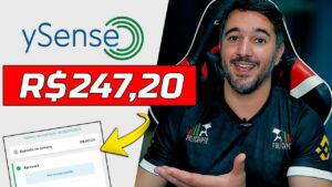 GANHEI R$247,20 COM A YSENSE - PESQUISAS REMUNERADAS