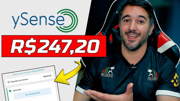 GANHEI R$247,20 COM A YSENSE - PESQUISAS REMUNERADAS