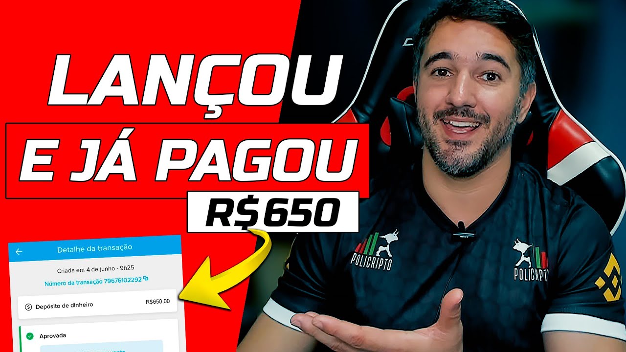 LANÇOU APLICATIVO PARA GANHAR DINHEIRO - SAQUE MÍNIMO DE R$20 REAIS